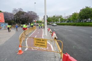 Carril bici en Valencia